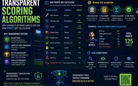 Transparent Scoring Algorithms Why Gaming Platforms Should Explain How Points Are Calculated