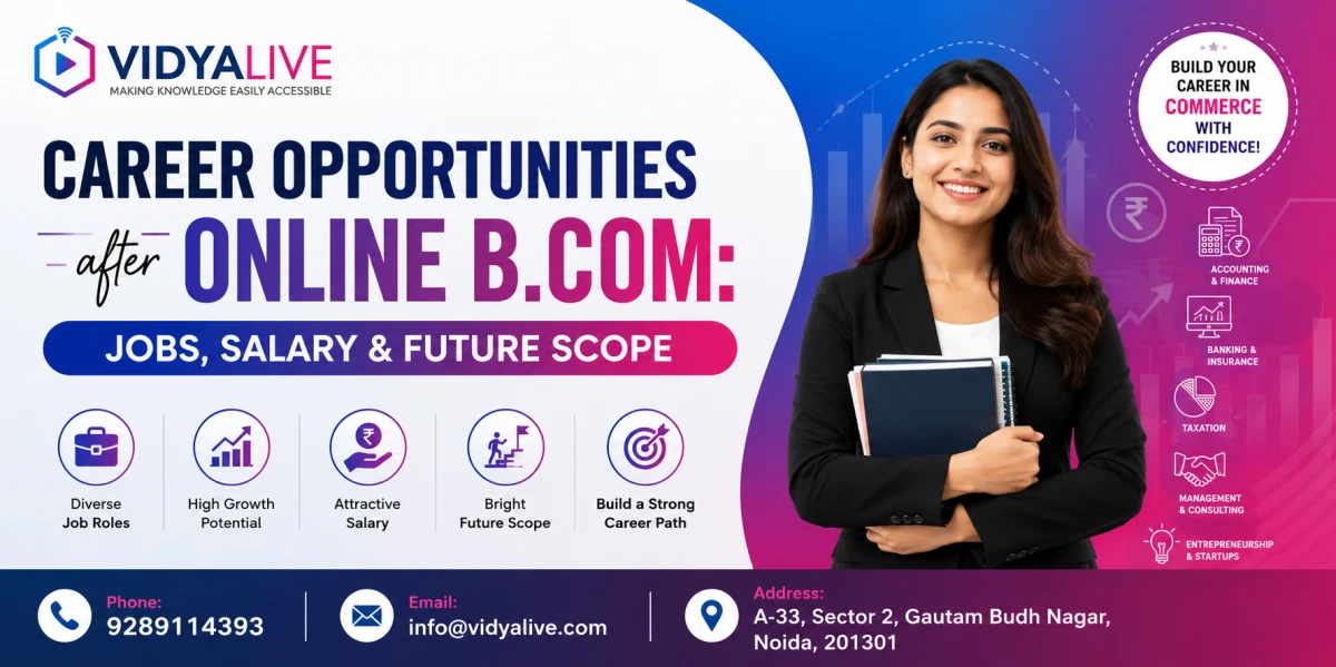 Career Opportunities after Online B.Com: Jobs, Salary & Future Scope 
