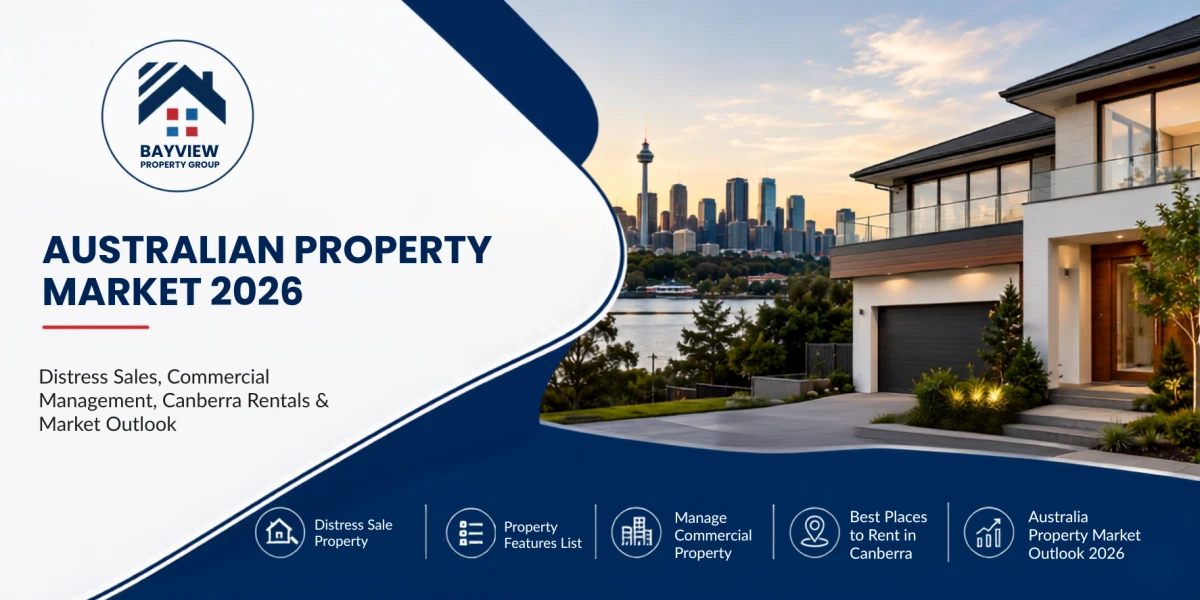 Australian Property Market 2026: Distress Sales, Commercial Management & Canberra Rentals